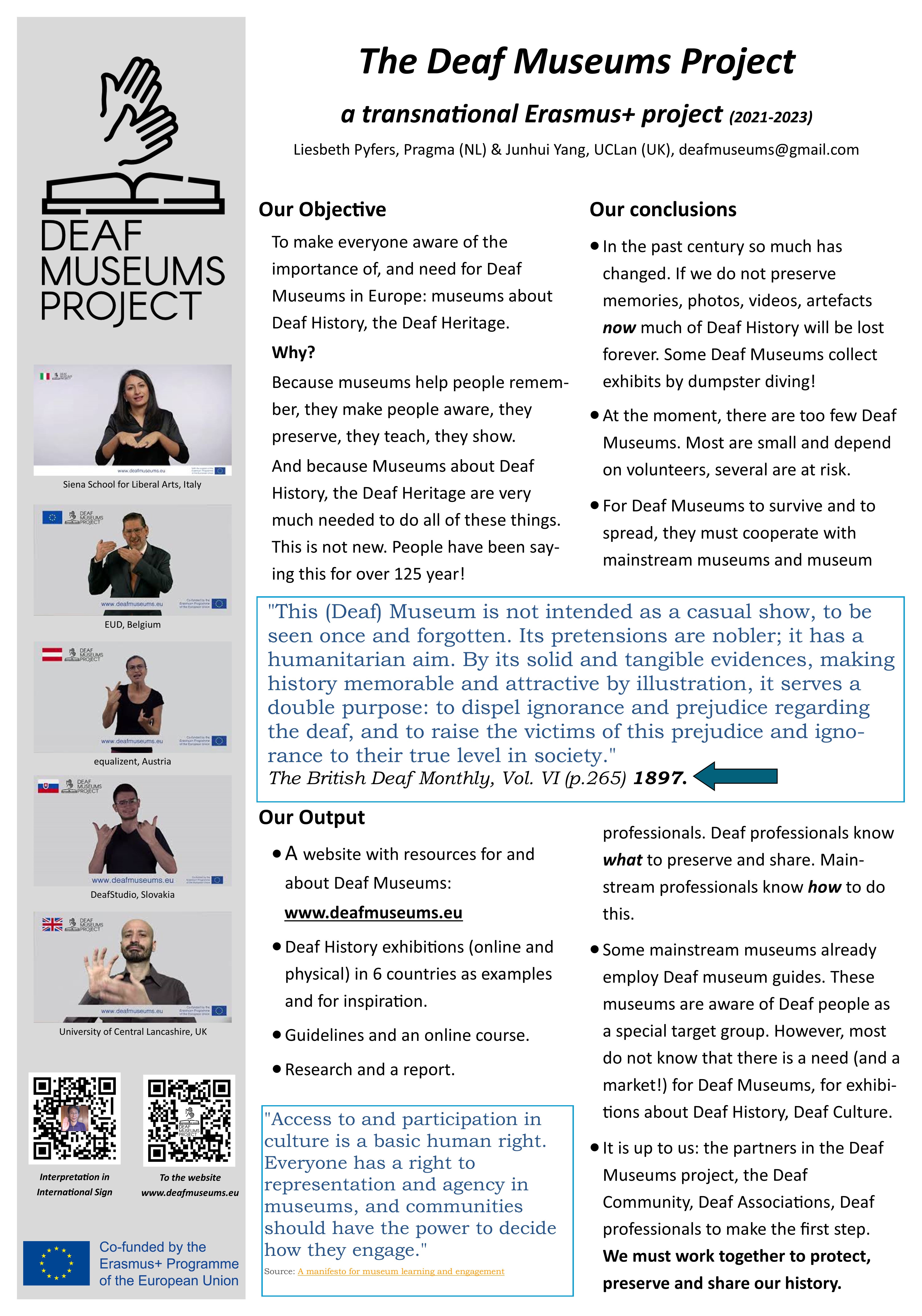DHI 2022 Poster Deaf MuseumsProject