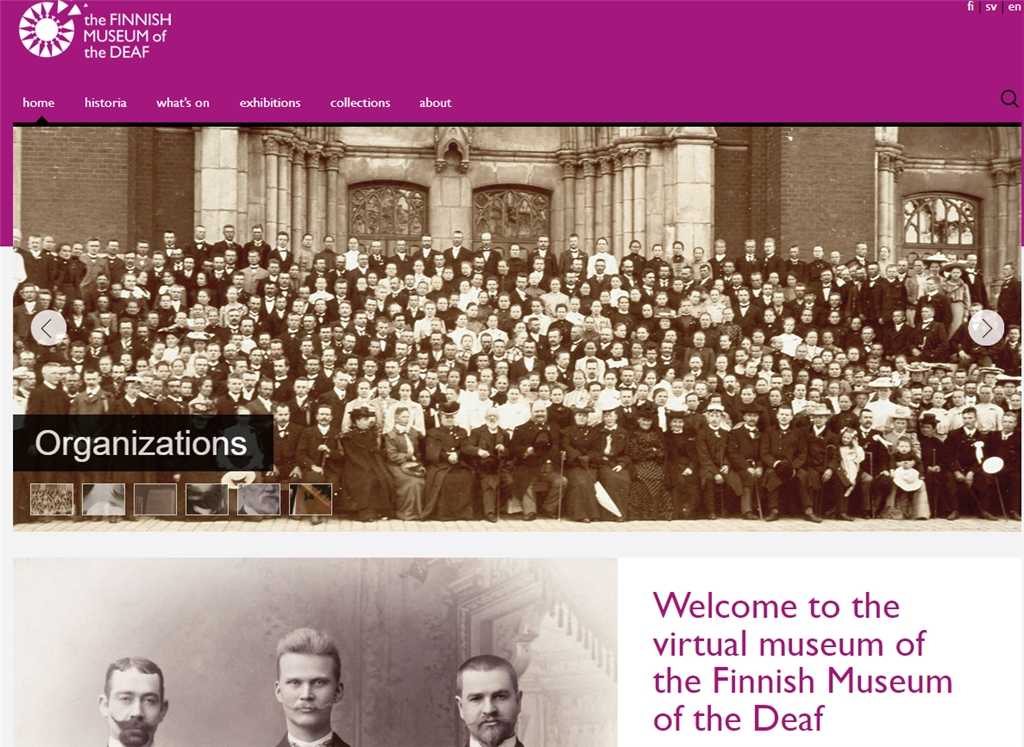 Website Kuurojen Museo