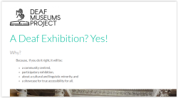 Flyer: A Deaf Exhibition? Yes!