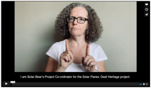 Solar Flares: Deaf Heritage Solar Flares: Deaf Heritage
