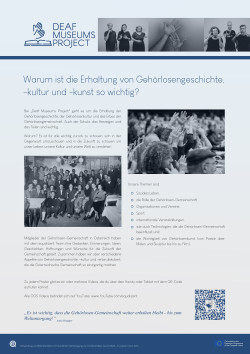 Exhibition: Social Life and Art in the Austrian Deaf Community